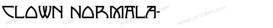 Clown NormalA字体转换